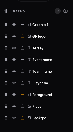 Layer row in the layer panel with the pencil icon visible on hover